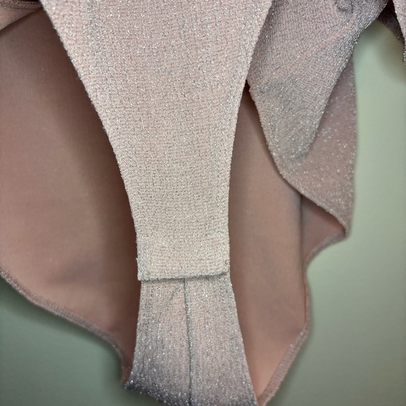 Forever 21 Pink Sparkle Tank Top Bodysuit with Peplum Size 2X - Picture 3 of 9